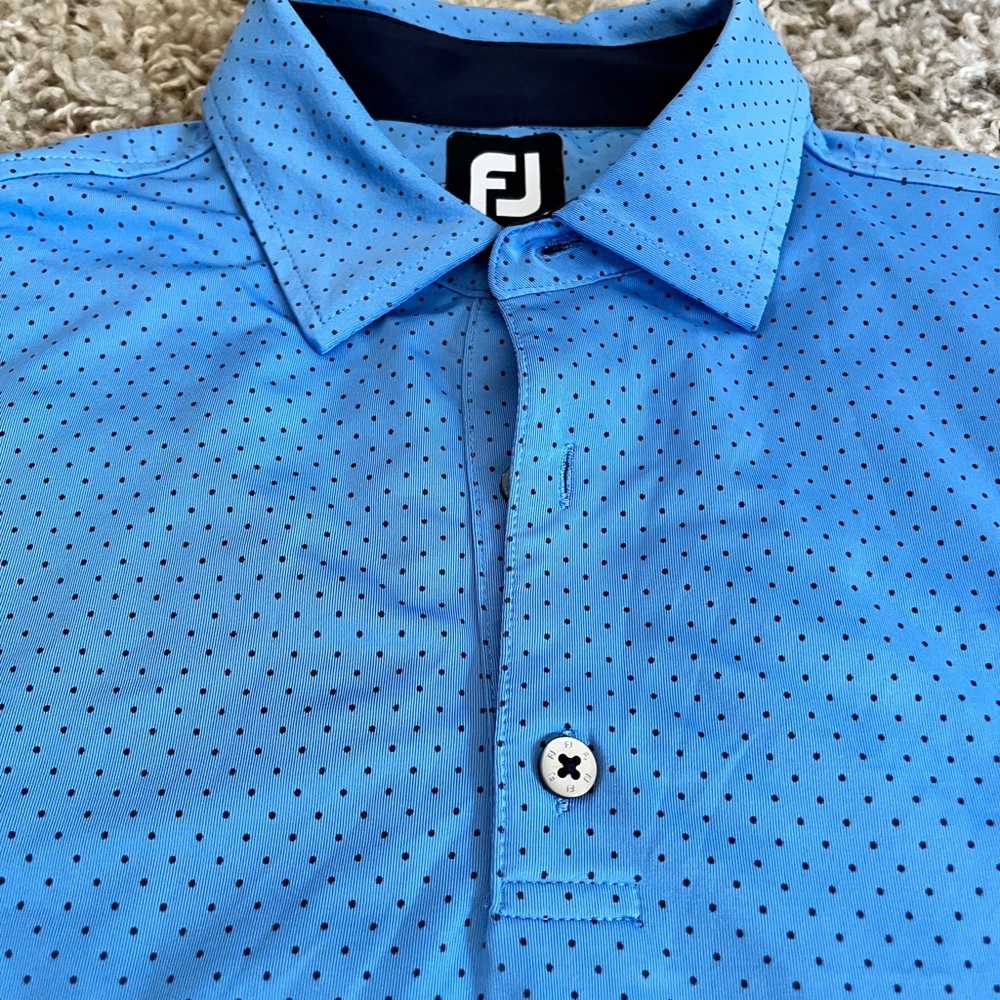 FootJoy Blue Polka Dot Performance Polo